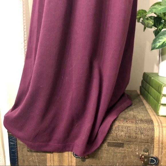 🎯3/$10 LOFT Sleeveless Plum Dress 10 Petite - Picture 3 of 8